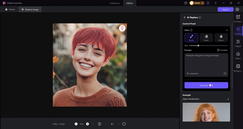 add custom prompt for hair bangs