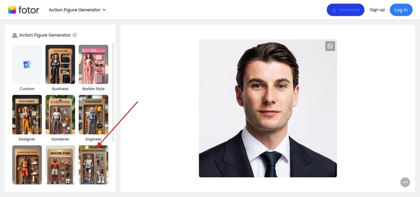pick option from generator
