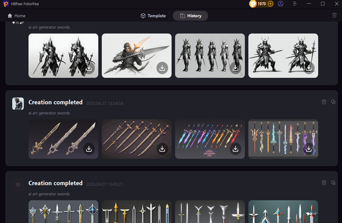 ai art generator swords