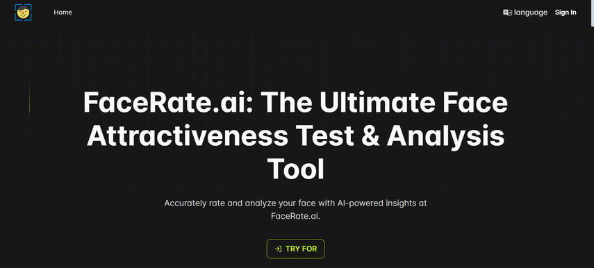 ai attractive test with facerate ai