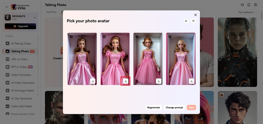 pick barbie avatar
