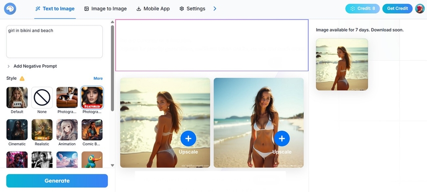 realistic bikini models in stable diffusion