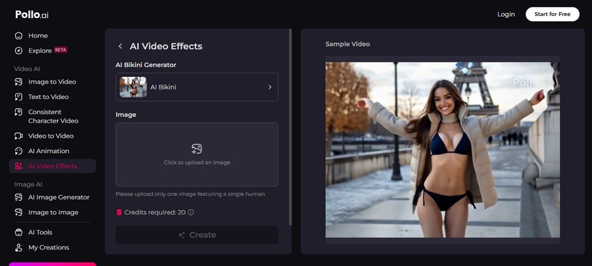 use polo for ai bikini models