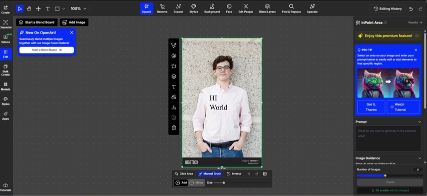 OpenArtはモデルの服装を変更するのに役立つ