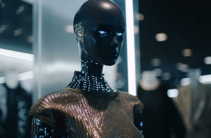 concept of ai generated female model