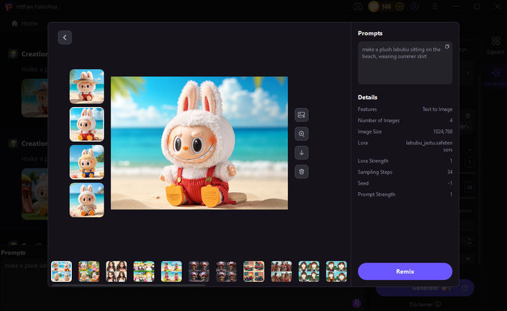 crea avatar personalizzato di Labubu per immagine del profilo