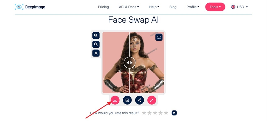 use download button to save picture