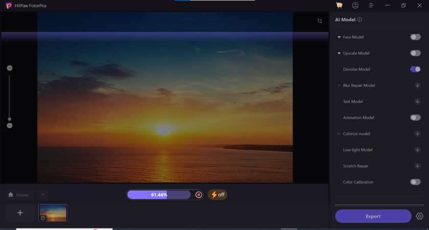enhance sunset colors