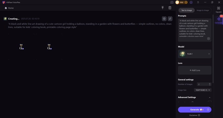 ai processing the photo