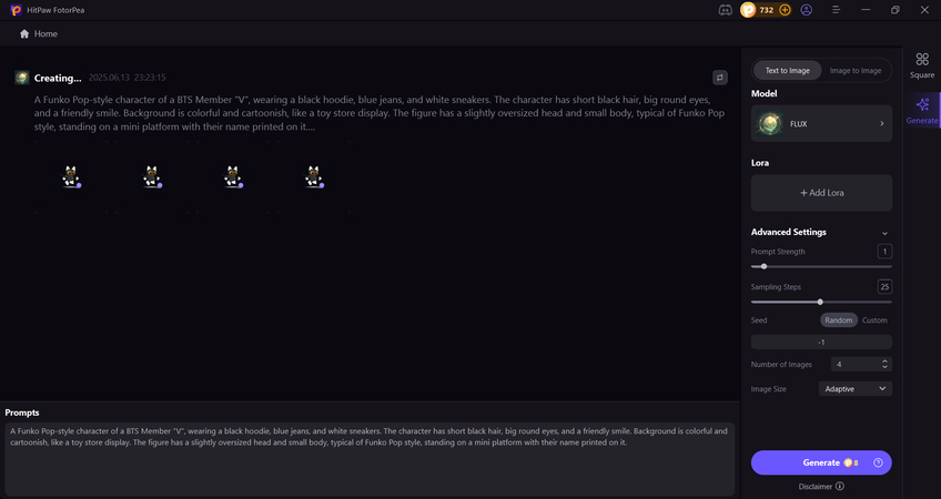 ai processing the photo