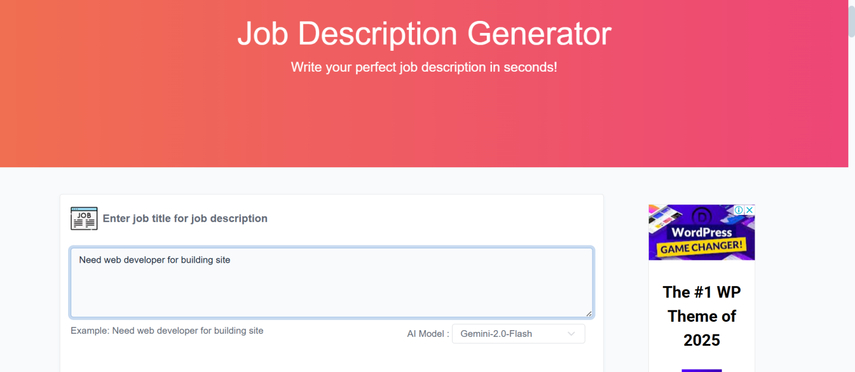 ai resume job description generator
