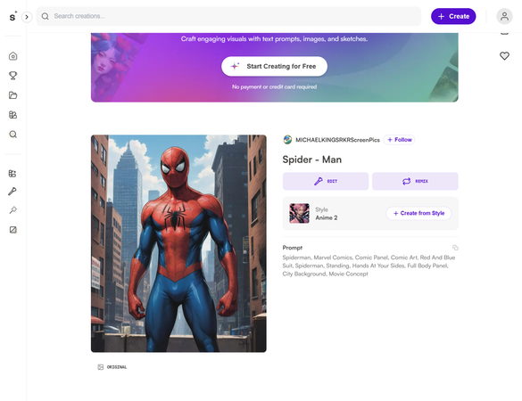 ai spiderman art