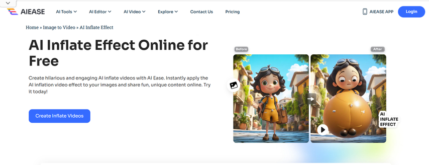 aiease-homepage-free-ai-inflate-video-generator
