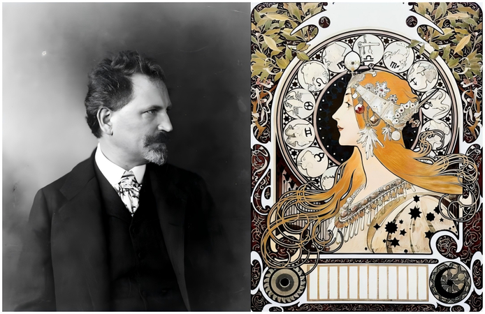 famous artwork of alphonse mucha zodiac
