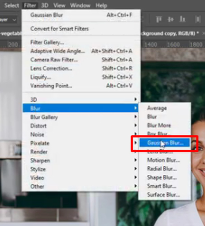 apply gaussian blur