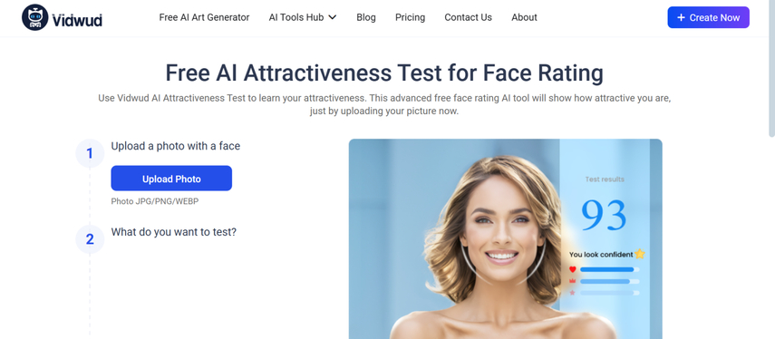 attractive ai test with vidwud