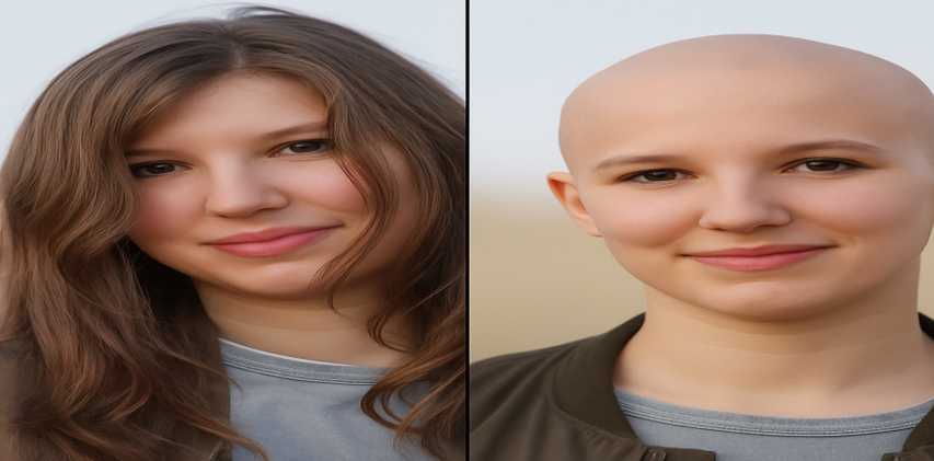 bald woman