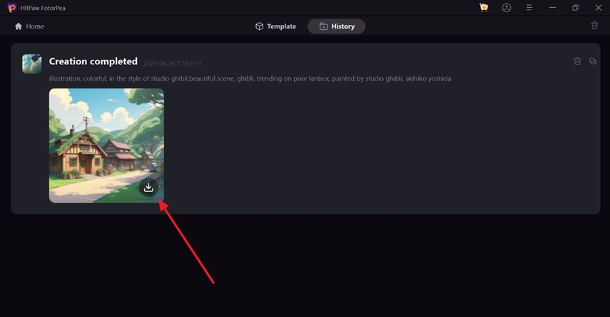 Descarga la imagen de Ghibli al sistema