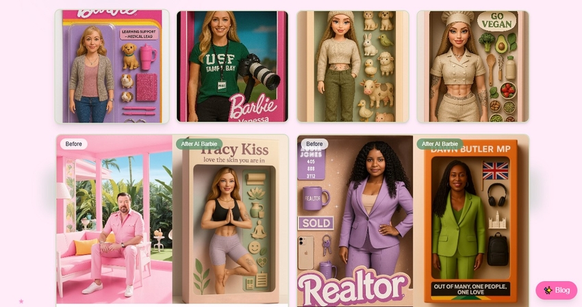 ai barbie follow barbie selfie trend