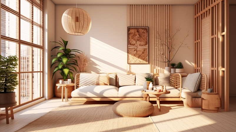 A Cozy Living Room with Natural Light