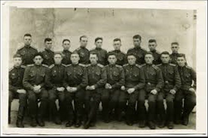 blurry old soldier photo with memory