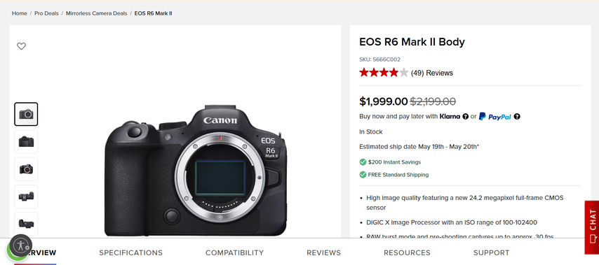 ii mark r6 eos canon