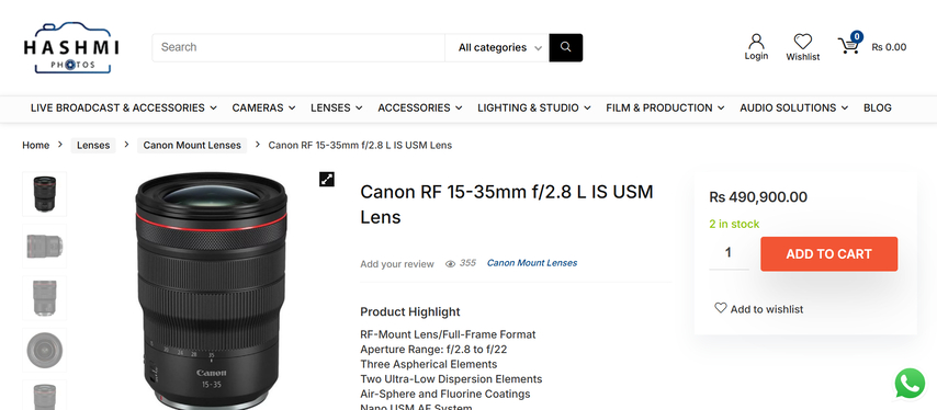 usm is f28l 35mm 15 rf canon