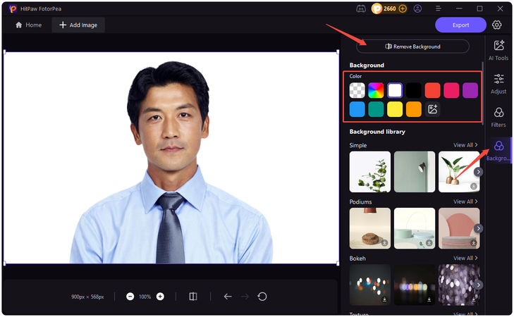 change background hitpaw fotorpea