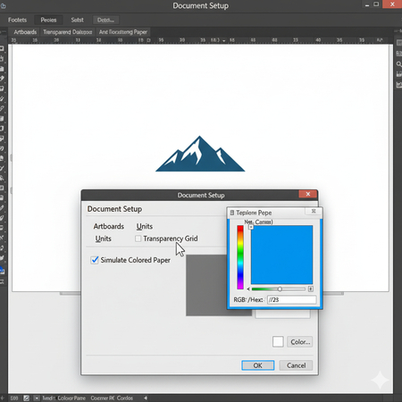 how to change the background colour in illustrator