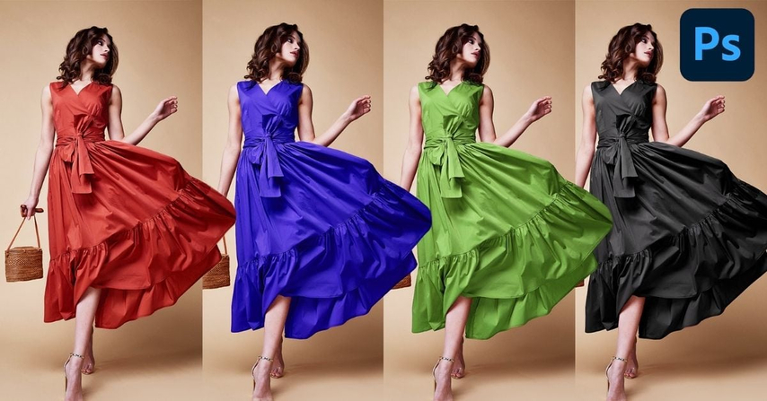 a guide for changing dress color in photo