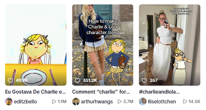 Charlie and Lola AI trend