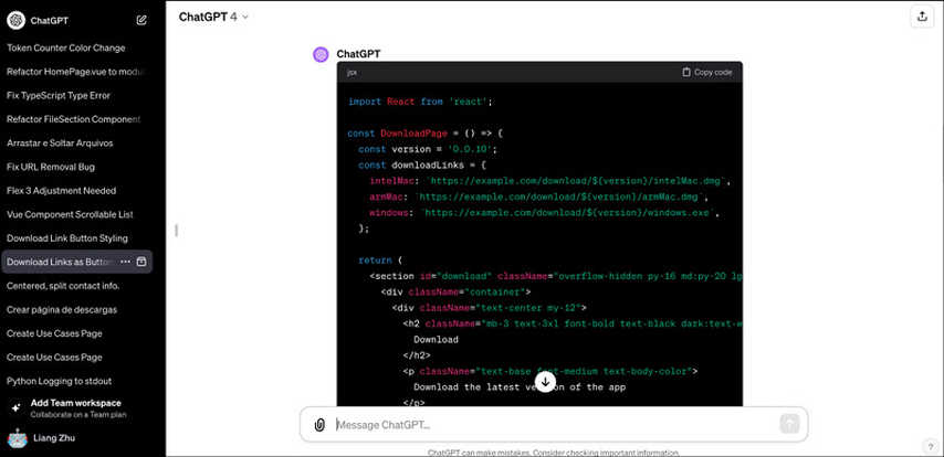 ChatGPT Coding Capabilities