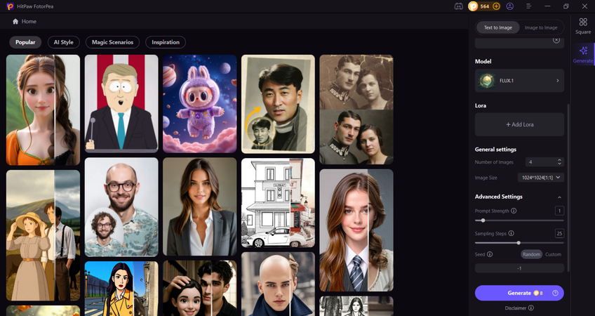 set image size and resolution