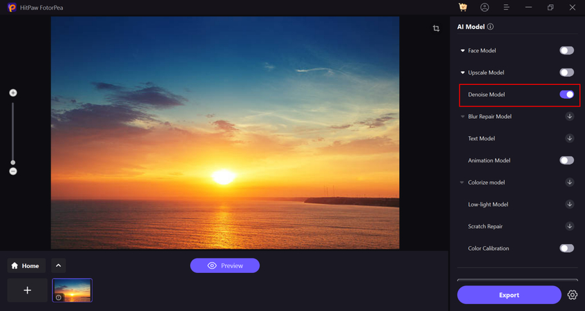remove grain and noise
