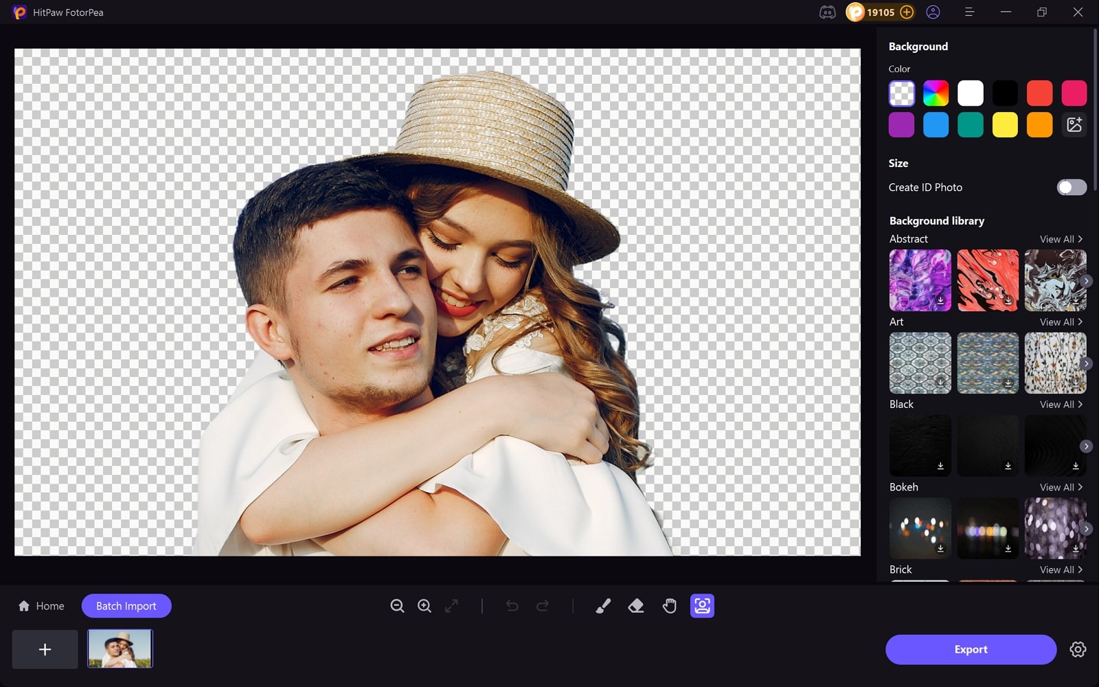 tap on colors and background library