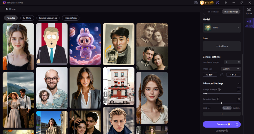 set image size and resolution