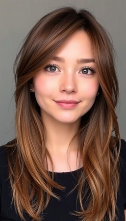 classic side swept bangs style