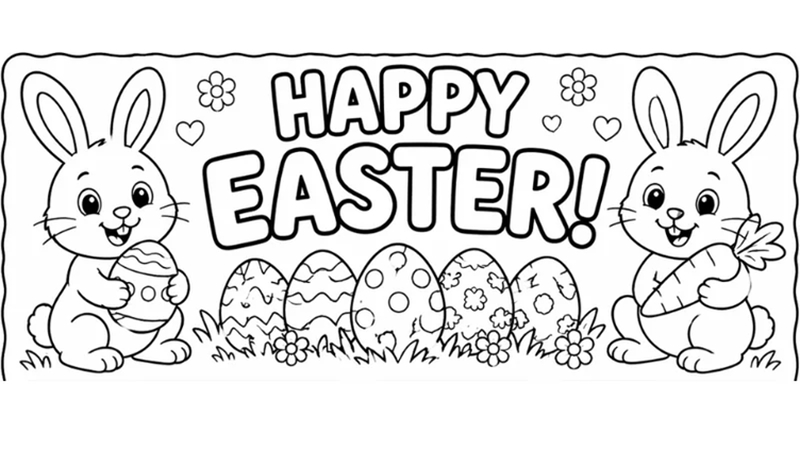 easter pages to print and color
