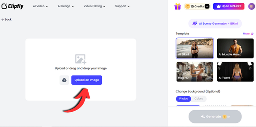 gerador ai kids bikini clipfy