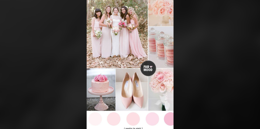 color palette generator wedding pretty in pink