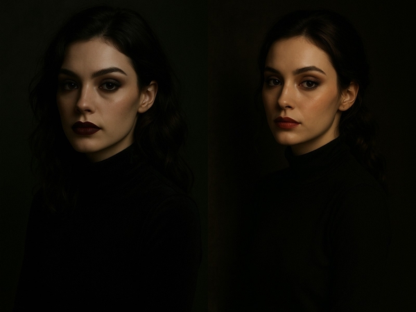 makeup clothes match low key theme