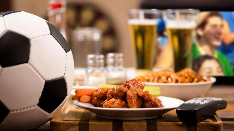 spicy wings served during world cup match