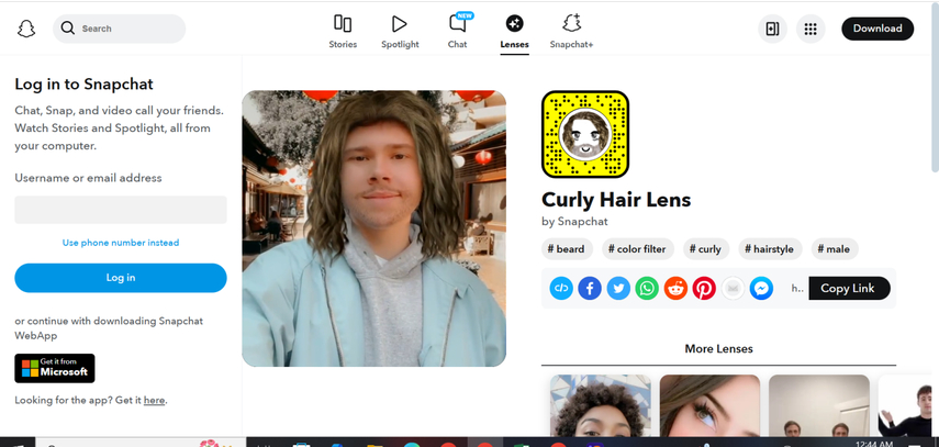 curly hair filter