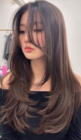 curtain bangs for long hair