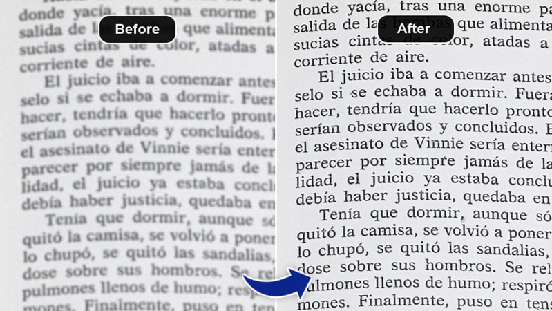 make blurry image document clear