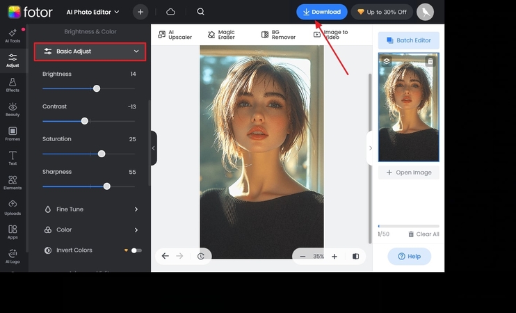 download hd pictures on fotor