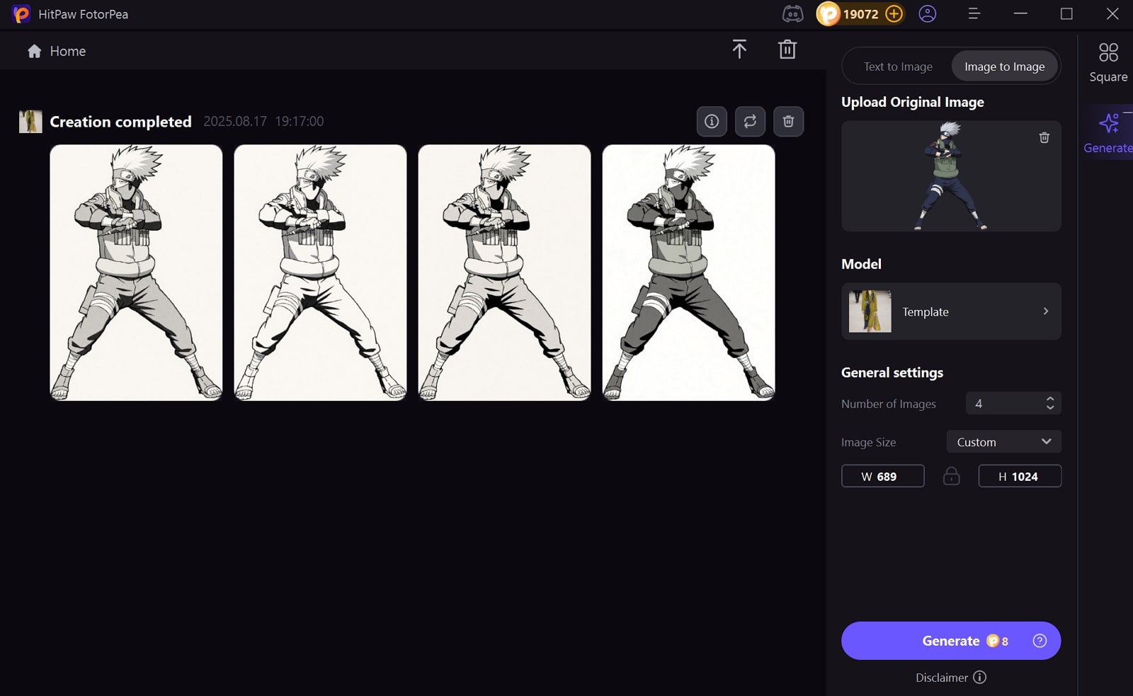 export kakashi art from fotorpea