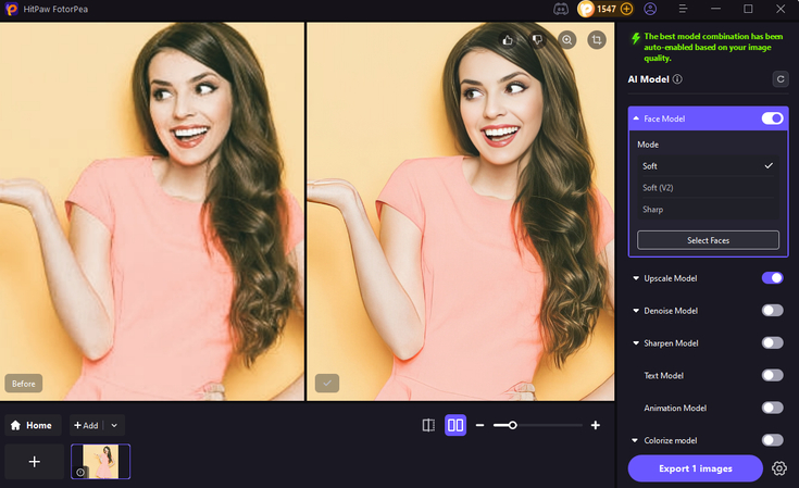 enhance portrait and product photo with fotorpea