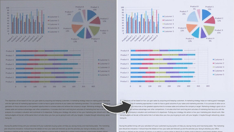 make your blurry document to be more sharper and clear