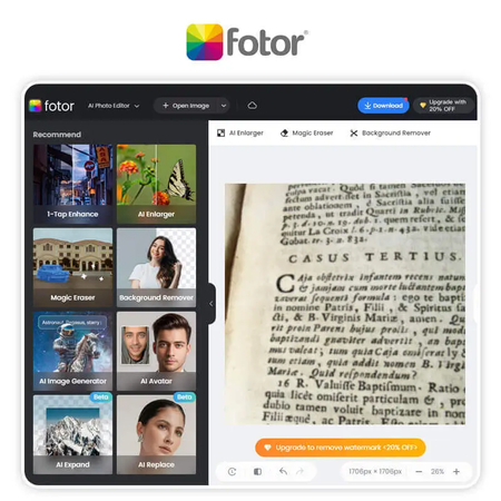 migliorare il testo in un'immagine